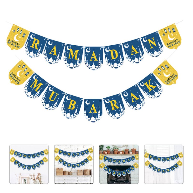 Hintergrunddekoration FÃ¼R Eid Mubarak Eid-Mubarak-Buchstabenbanner