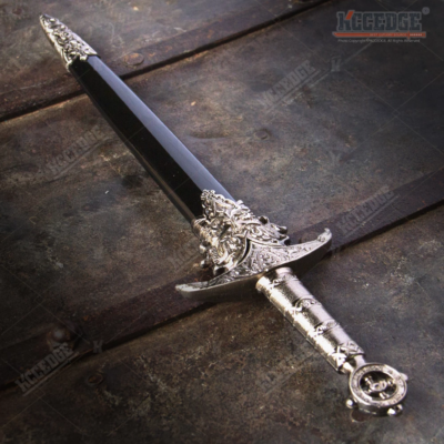 13" Medieval Crusader Serpent Dagger Full Metal Handle Stainless Steel Blade