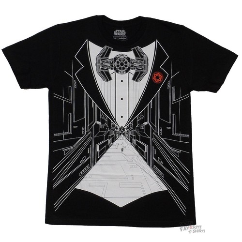 Star Wars Darth Vader Lightsaber Tie Fighter T-Shirt Nwt