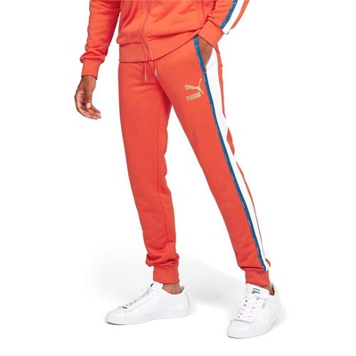 

Puma Go For Tape T7 Pant Мужские оранжевые повседневные спортивные штаны 53603626, Оранжевый, Puma Go For Tape T7 Pant