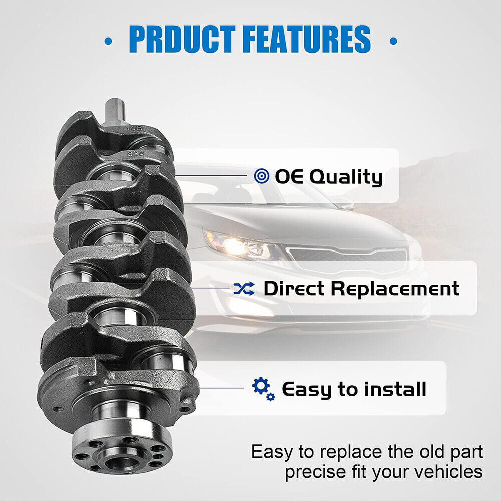 For Hyundai Kia G4KH 2.0L Turbo Engine Rebuild Kit Crankshaft & Rods & Bearing