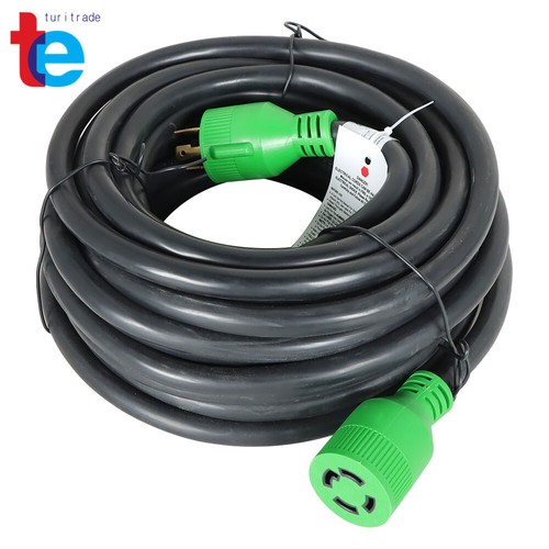 Generator Extension Cord 10/15/25/40/50FT 30 AMP 4 Prong NEMA L14-30P to L14-30R