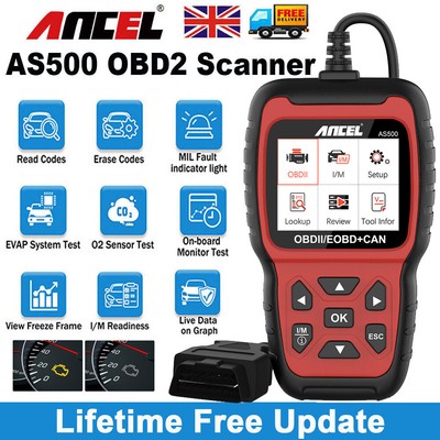 ANCEL AS500 Auto OBD2 Scanner Car Diagnostic Tool Code Reader Check Engine Light