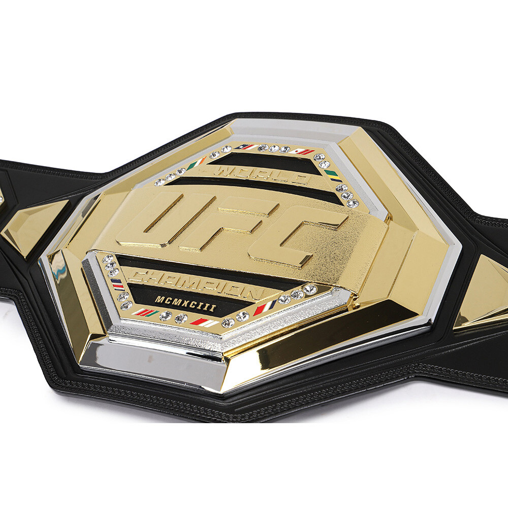 UFC championship replica title belt 2mm/4mm Zinc Wrestling belt Adult Size - Picture 3 of 5