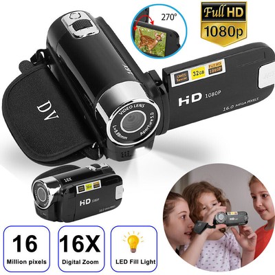 1080P 16X ZOOM Kids Handheld Digital Camera DV AV Video Camcorder Recorder Gift