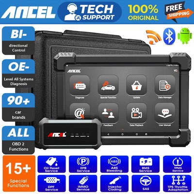 ANCEL X7 Bluetooth OBD2 Scanner All System Diagnostic IMMO ABS SAS TPMS DPF EPB