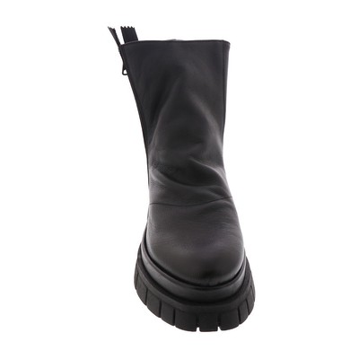 Pre-owned All Black Lester Lugg Bootie Women's Boot