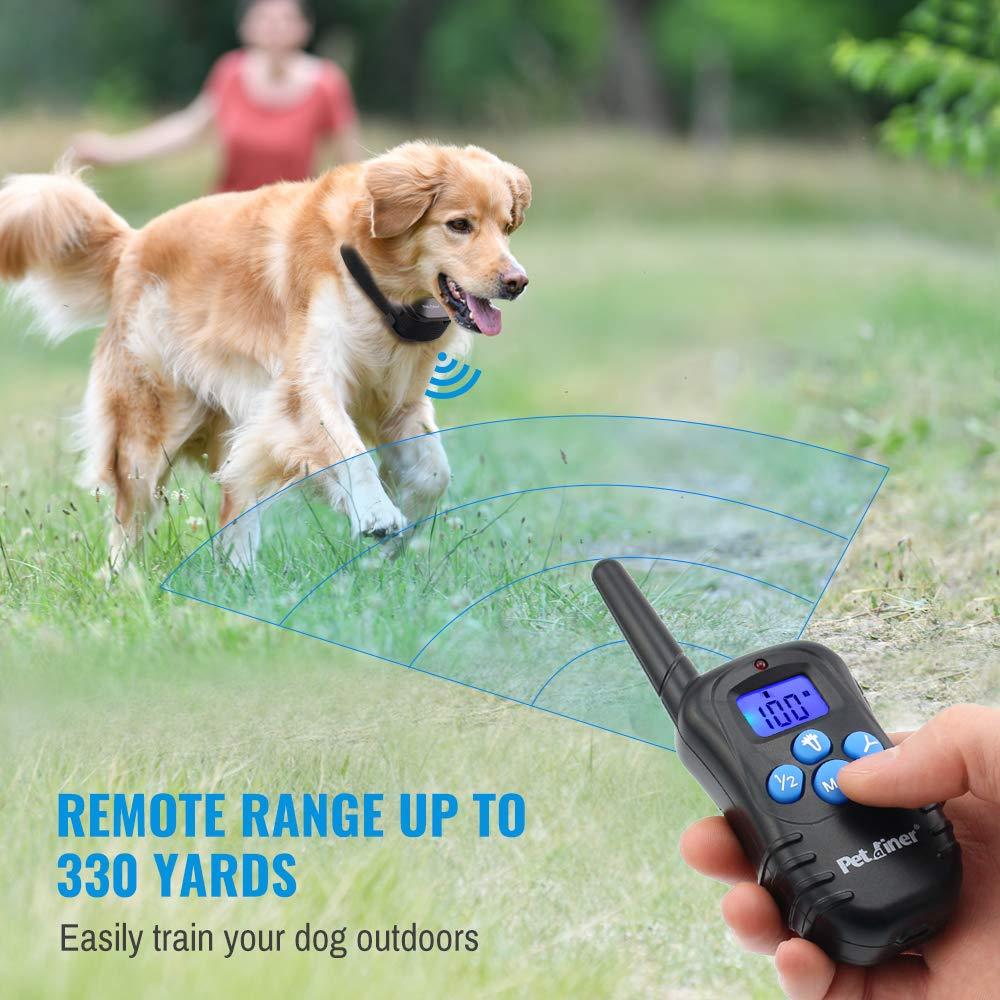 Petrainer Rechargeable Dog Training Shock E Collar for Small Medium Large Dogs