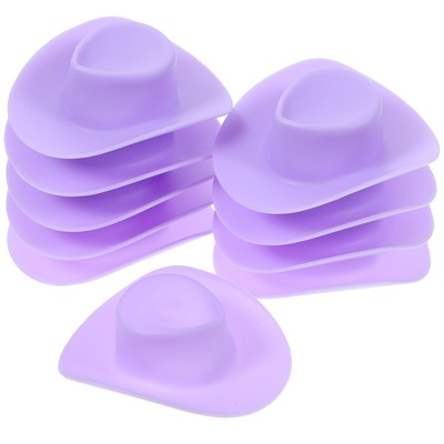 10pcs Decoration Doll House Hat Model Plastic Small Hats Miniature