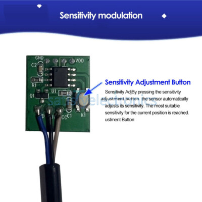 DC5V NPN Output Non-Contact Capacitive Liquid Water Level Sensor Detector Module