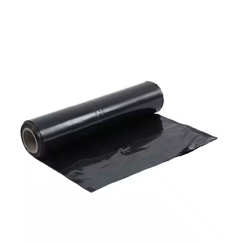 Black Plastic Sheeting Roll 4 Mil 3x100 ft Heavy Duty Tarp Vapor Barrier