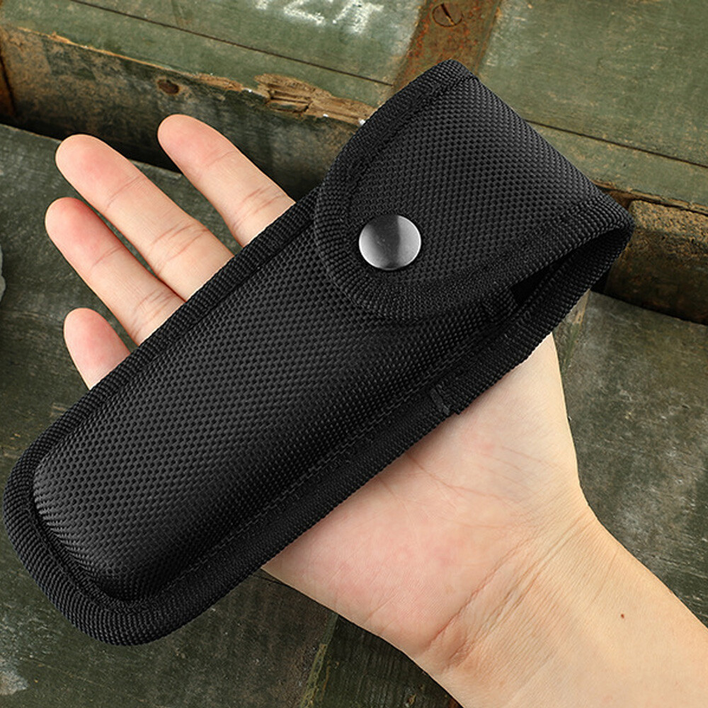 1/2PCS Black Portable Hard Boxed Nylon Belt Sheath For Folding Knife US New