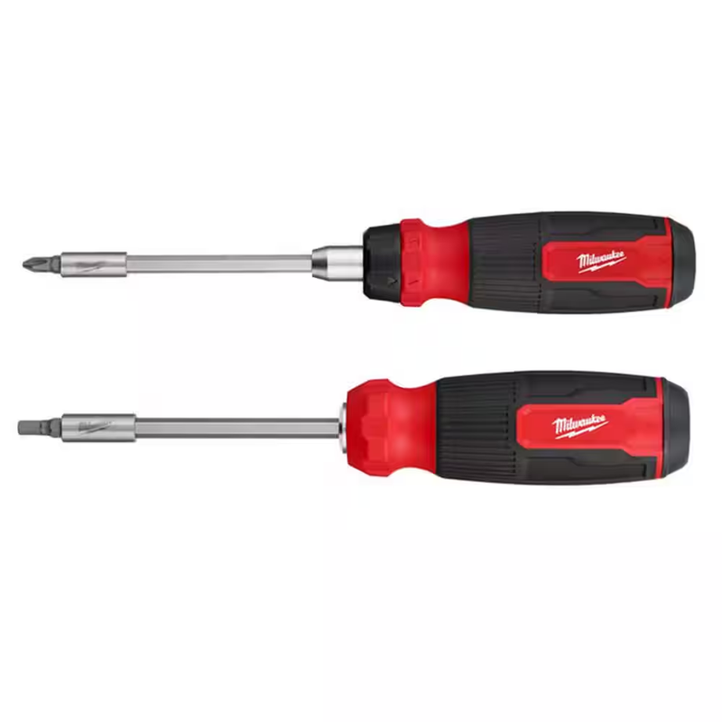 Milwaukee 14 In 1 Ratcheting Multi Bit Screwdriver Hex Nut Driver Tool Set 2Pc