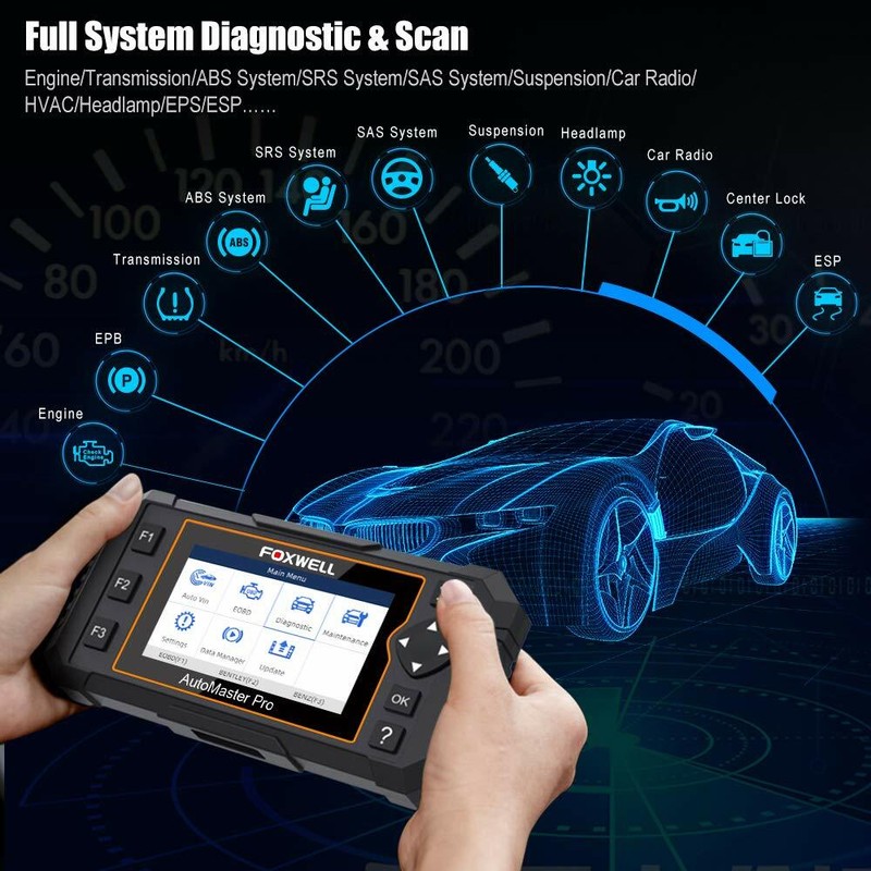 Foxwell Nt624 Elite Obd2 Scanner Automotive Code Reader