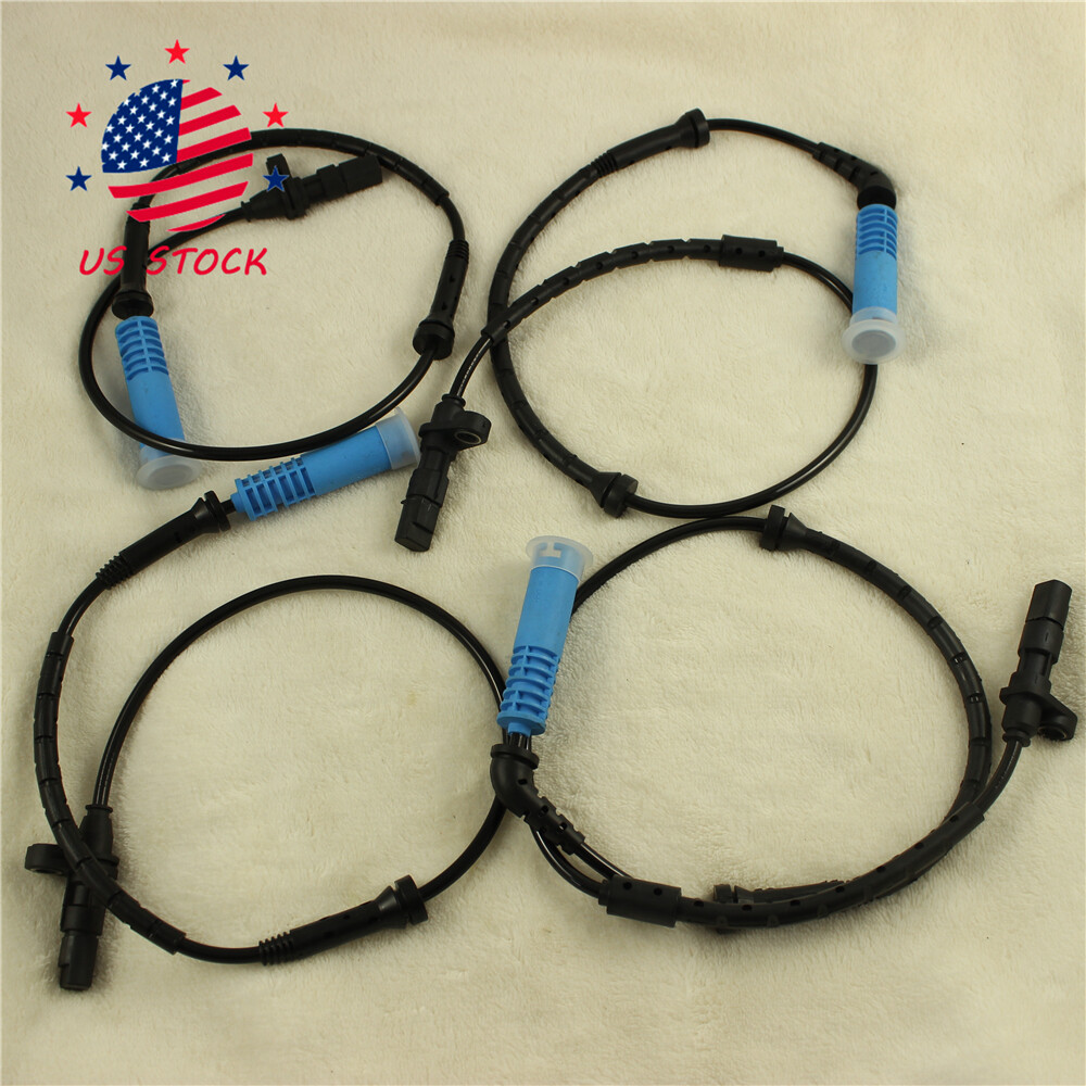 New FITS 200004 BMW E53 X5 ABS WHEEL SPEED SENSORS SET FRONT REAR LEFT