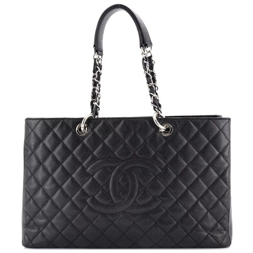Authentic Chanel Discontinued GST Black Caviar Gold Hardware Authentic Chanel Discontinued GST Black Caviar Gold Hardware