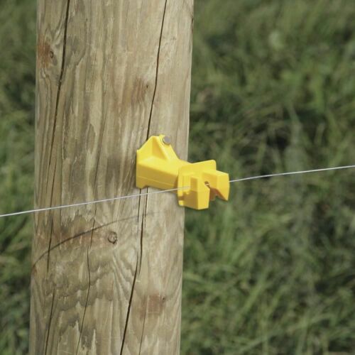 25 Electric Fence Insulators Nail On Wood Post USA UV Treated Wire Insulator