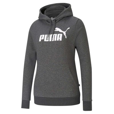 

Puma Essentials Logo Pullover Hoodie Женская серая повседневная верхняя одежда 846858-07, Grey