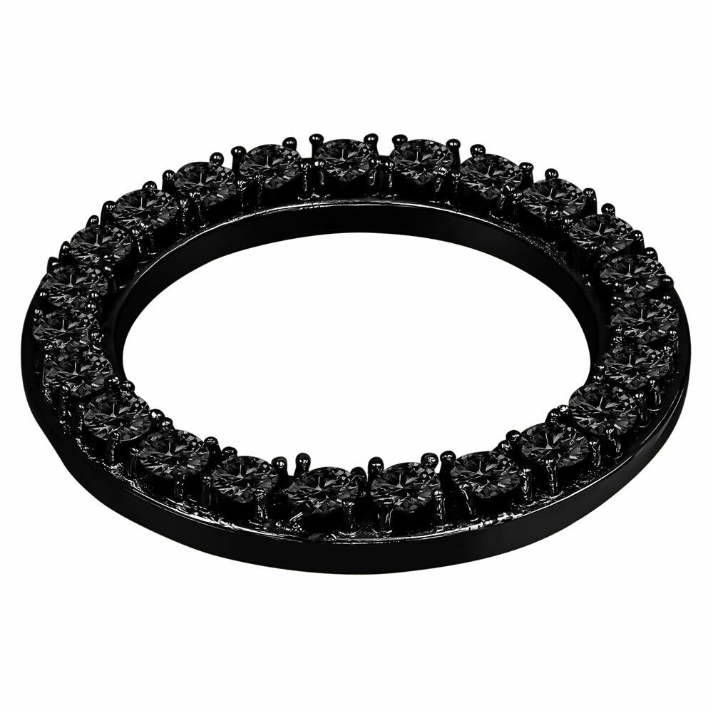 Stainless Steel Black Tone Lab Diamond Bezel Rolex DateJust & DayDate 30mm Watch