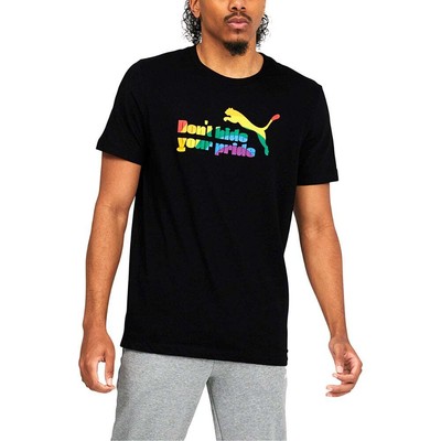 

Puma Dont Hide Graphic Crew Nide Футболка с коротким рукавом Мужские черные повседневные топы 674, Черный, Puma Don't Hide Graphic Crew Neck Short Sleeve TShirt