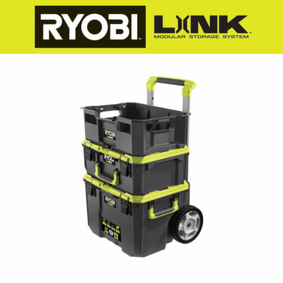 RYOBI Tool Box LINK Medium Impact Dust and Water Resistant Durable Latches