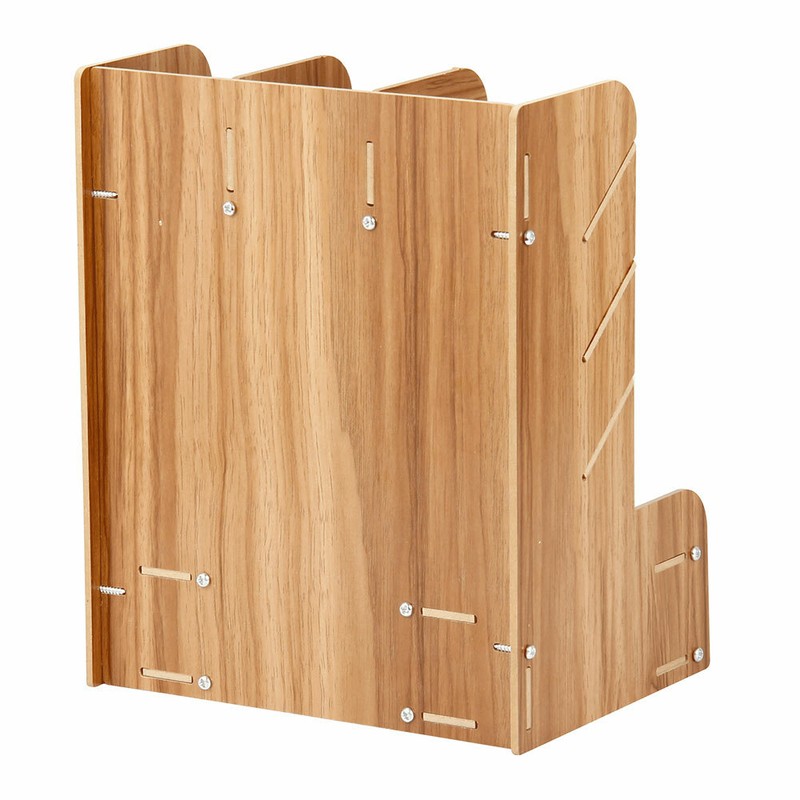 Holz Schreibtisch-Organizer als Aufbewahrungsbox, Briefablage mit 1