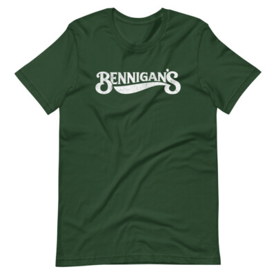 BENNIGANS Vintage 90s Style Logo Graphic Tee Shirt Short-Sleeve Unisex T-Shirt