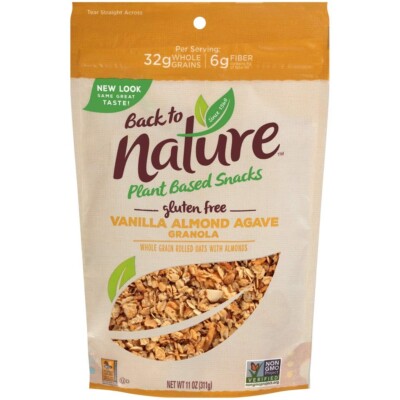 Back To Nature Granola - Vanilla Almond Agave 11 oz - Pack Of 3