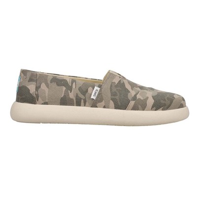 Женские зеленые кроссовки без шнуровки TOMS Alpargata Camo Mallow 10017966T 10017966T