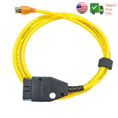US Stock E-SYS ENET OBD2 Interface Ethernet Cable Coding ICOM For F-Series B*W