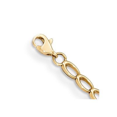 Pre-owned Superdealsforeverything Real 14kt Yellow Gold Gold Polished Open Link Bracelet; 7.5 Inch