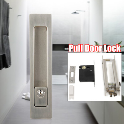 Aluminium Alloy Reading Room Pocket Door Lock Sliding Privacy Latche With Key