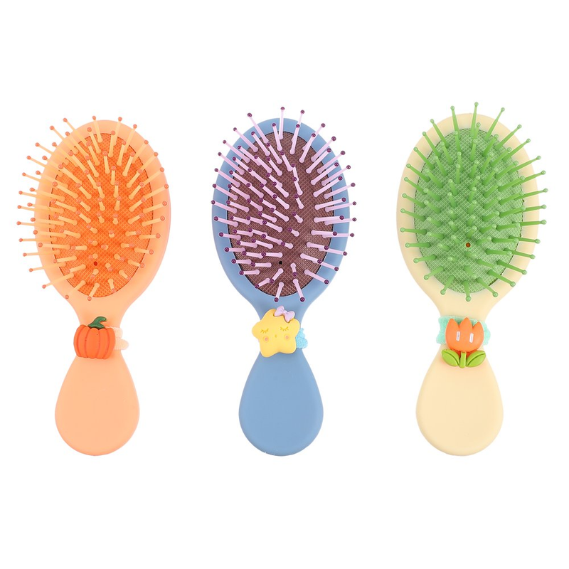 Brush Hair Comb Kids Pocket Detangling Travel Detangler Hairdressing Cushionairb