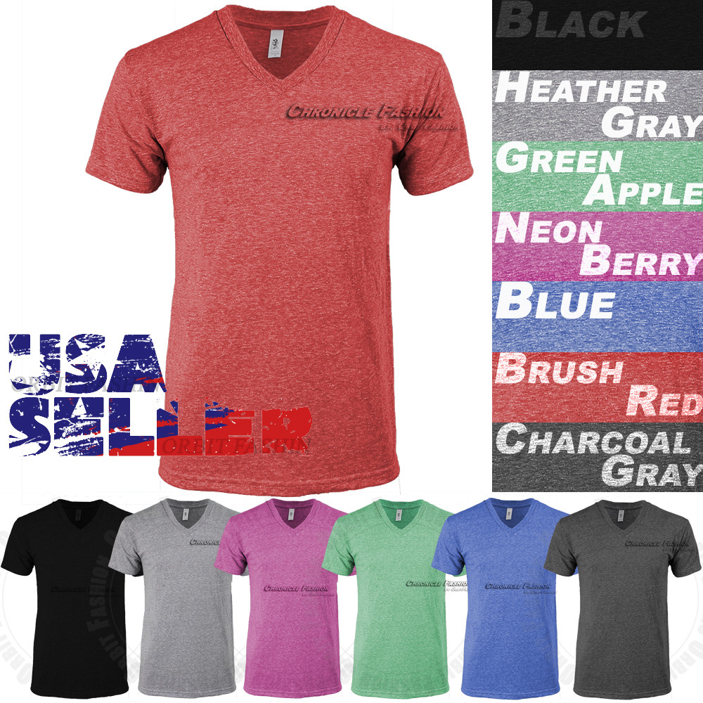 men's athletic fit v neck t shirts