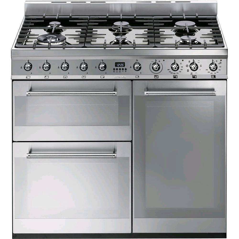 smeg 30 dual fuel range
