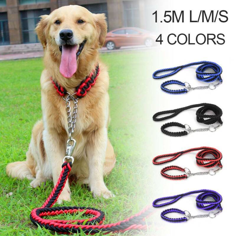 Dog Leads Pet Leash with Dogs Chain Coupler Splitter Strong Harness Puppy Collar Dog Leads Pet Leash with Dogs Chain Coupler Splitter Strong Harness Puppy Collar