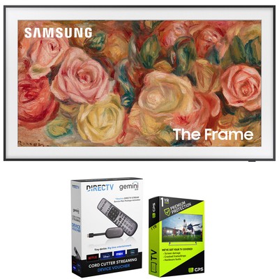 Samsung 75'' The Frame QLED 4K TV 2024 Bundle with Redeemable DIRECTV Gemini Air