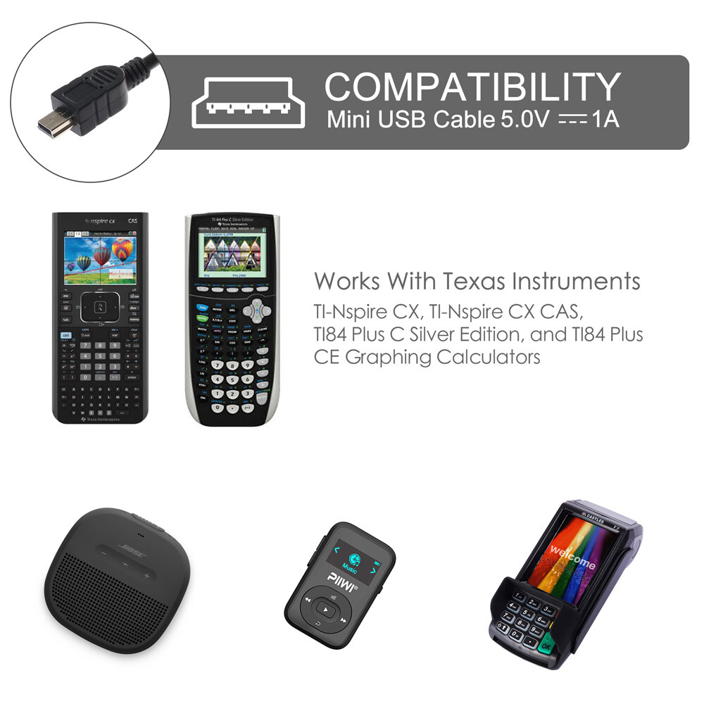 Charger Cord For Texas Instruments Graphing Calculator Ti