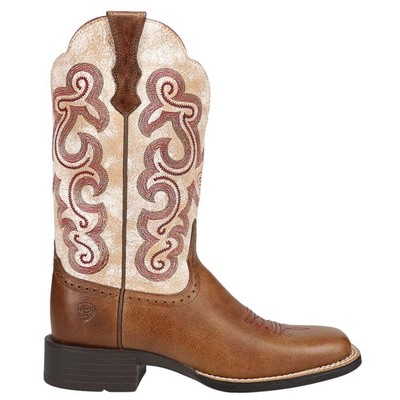 

Женские коричневые повседневные ботинки Ariat Quickdraw Square Toe Cowboy 10015318, Коричневый, Ariat Quickdraw Square Toe Cowboy