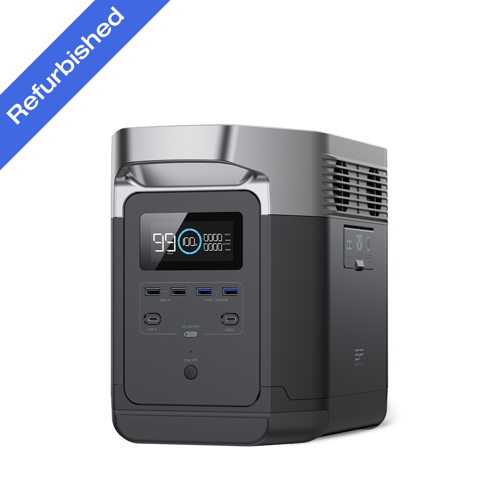 EcoFlow DELTA Portable Power Station 1260Wh Generator Certified Refurbished