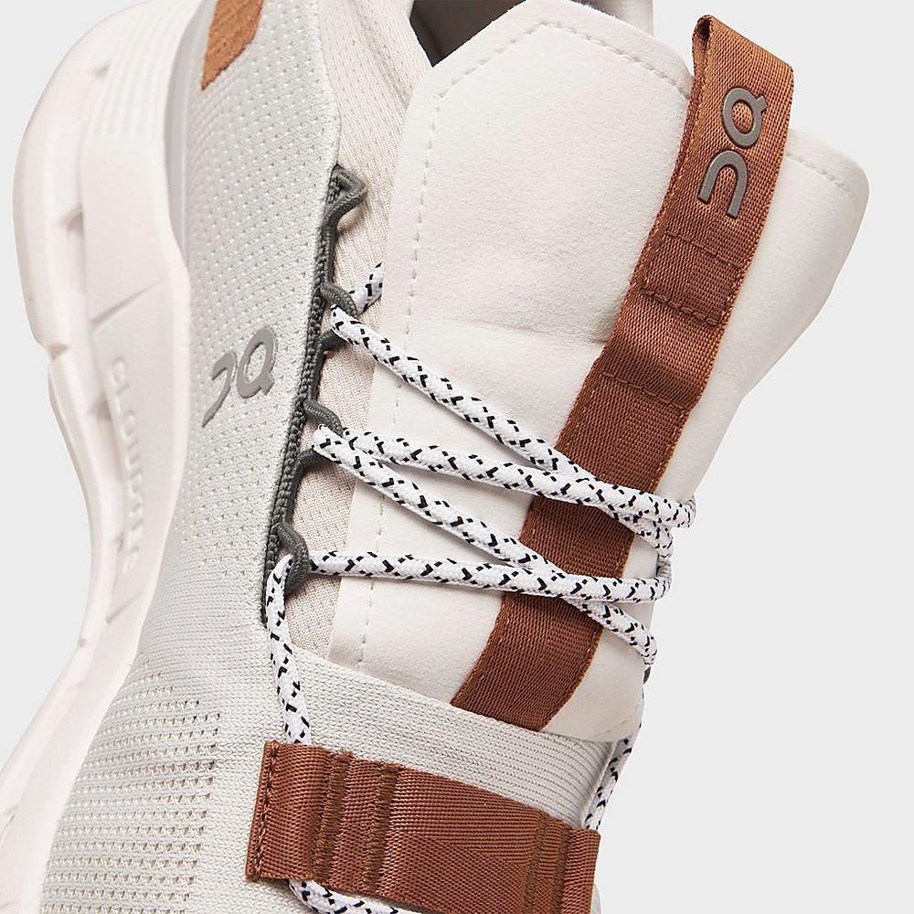 Pre-owned On Cloudnova Running Shoes White/pecan 2699177 101 Women Size 5-11