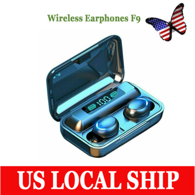 Waterproof Wireless TWA F9 Bluetooth Headphones Stereo Mini Earbuds Stereo New