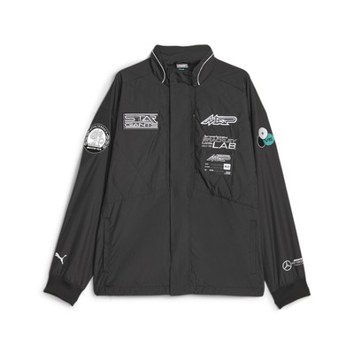 Куртка на молнии Puma Mapf1 Garage Crew Мужская черная повседневная спортивная верхняя одежда 6211