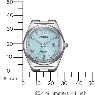Pre-owned Citizen Silver Womens Analogue Watch Ew2601-81m