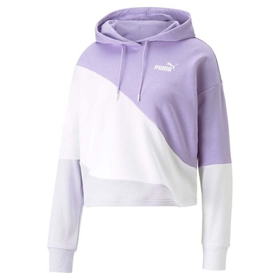 

Puma Power Cat Pullover Hoodie Женская фиолетовая повседневная верхняя одежда 67397725, Фиолетовый