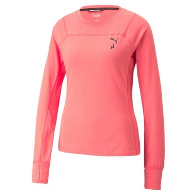 

Женские розовые повседневные топы Puma Seasons с длинным рукавом для бега 52257635, Розовый