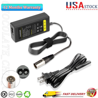 28V 2A Charger Adapter For 24V eZip 400 500 750 Electric Scooter Mobility Bike C