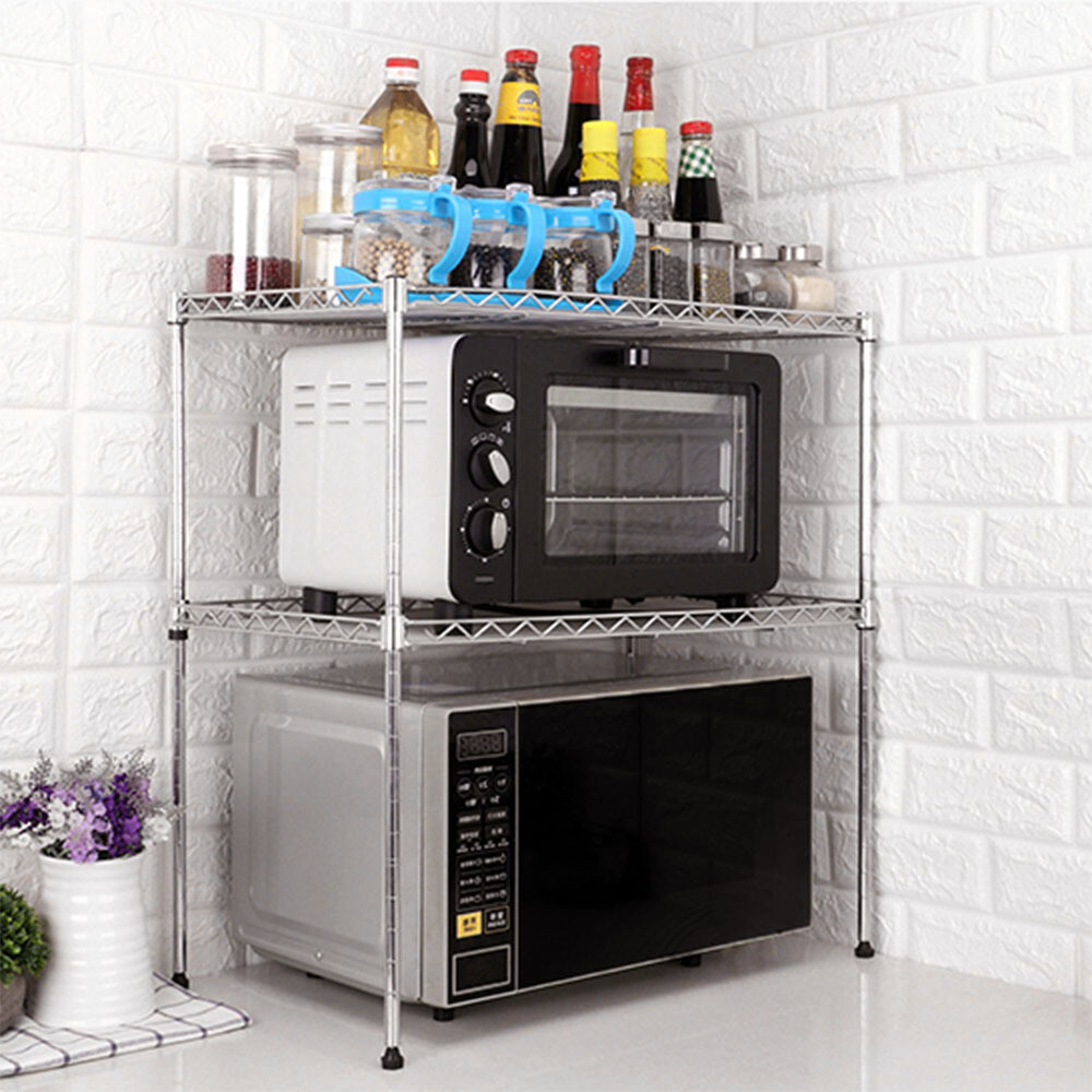 Edelstahl Küchenregal Mikrowellenhalter Mikrowellen Küchenschrank