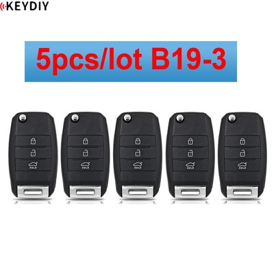5pcs/lot KEYDIY KD Car Flip Remote Key KIA Style B-Series 3 Button B19-3