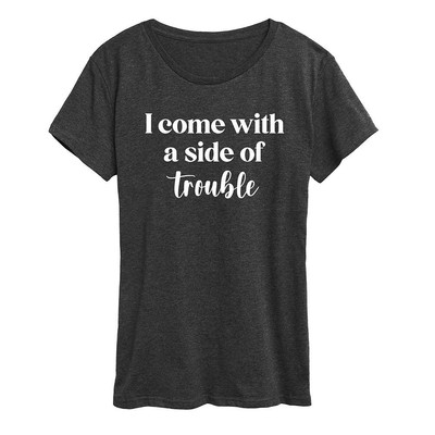 

Женская футболка Trouble, Heather charcoal